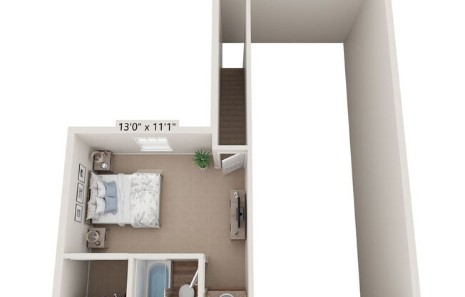 2 beds, 2 baths, 1,071 sqft, $1,088