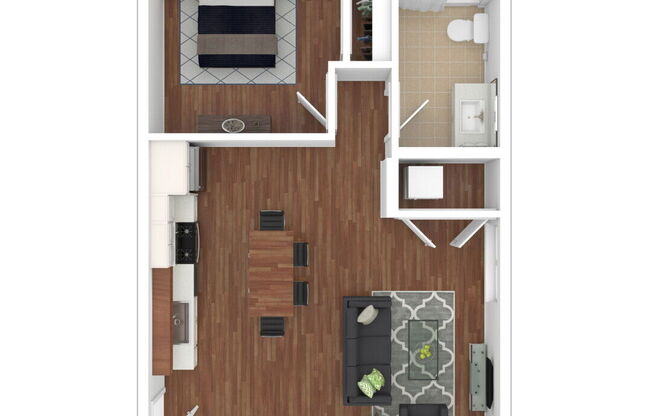 1 bed, 1 bath, 660 sqft, $2,295