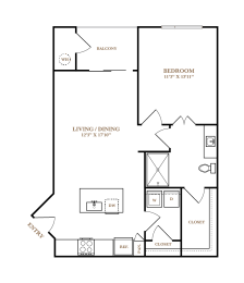 1 bed, 1 bath, 783 sqft, $1,778