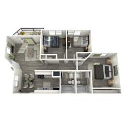 3 beds, 2 baths, 800 sqft, $1,149