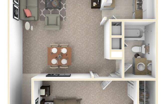 1 bed, 1 bath, 558 sqft, $725, Unit *213