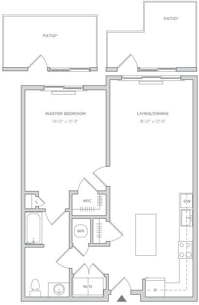 1 bed, 1 bath, 882 sqft, $2,600