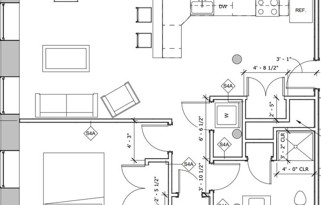 1 bed, 1 bath, 432 sqft, $1,725, Unit 1103