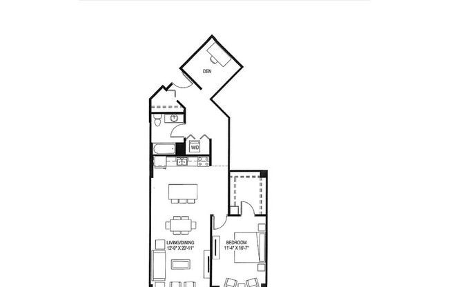 1 bed, 1 bath, 999 sqft, $1,699, Unit 303