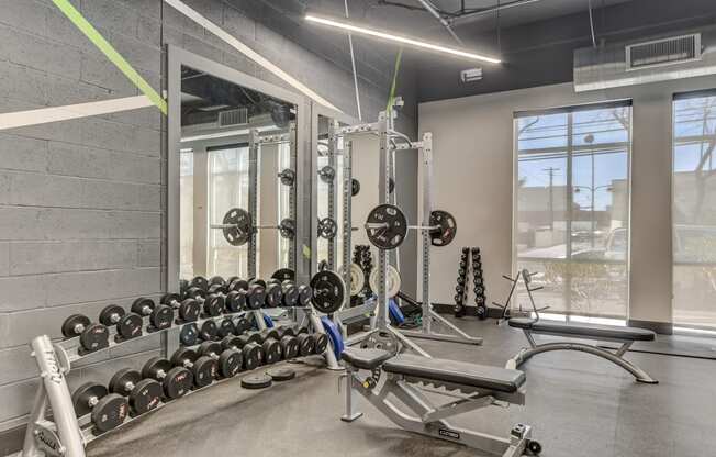 Well appointed fitness center