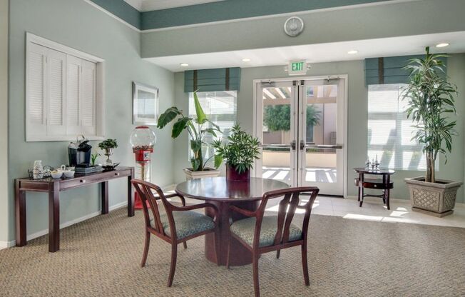 a dining room with a table and chairs  at Seville at Gale Ranch, California, 94582