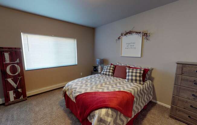 Comfortable Bedroom at Cascades of Mandan, Mandan