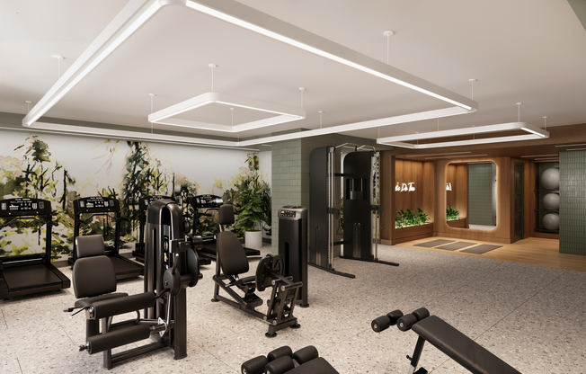 Our fitness center is receiving a refreshed, modern look to match the high-end feel of the community. The renovation includes updated lighting and stylish new flooring that complements our recently upgraded, professional-grade exercise equipment.