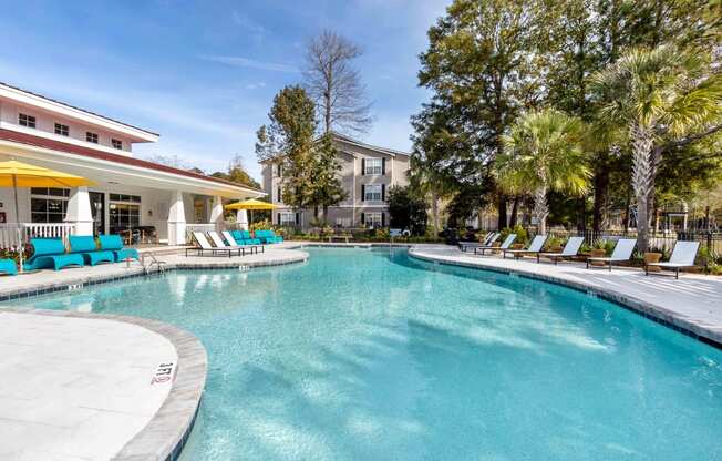 the swimming pool at the preserve at polo apartments fl