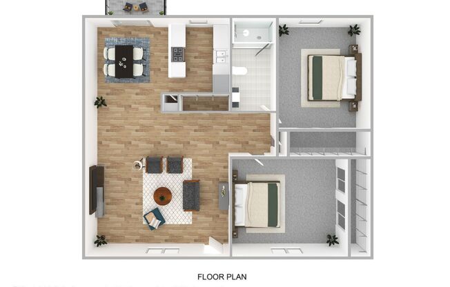 2 beds, 1 bath, 890 sqft, $1,515, Unit 13