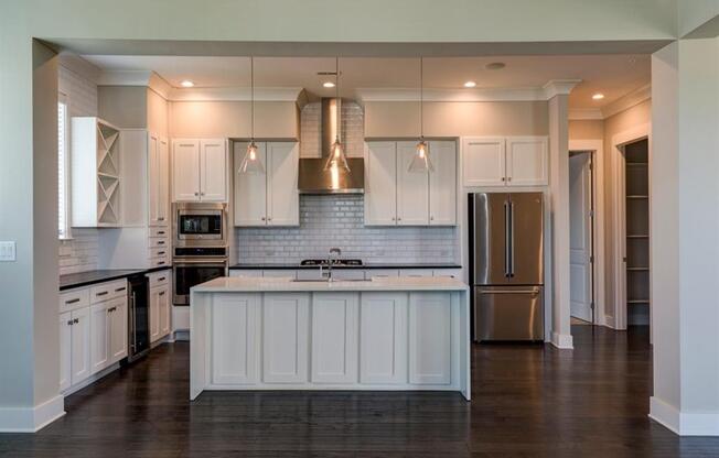 kitchen with stainless  appliances at Berkshire Dilworth, North Carolina