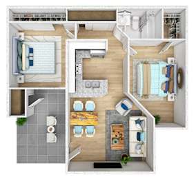 2 beds, 1 bath, 760 sqft, $1,149