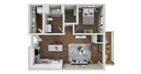 1 bed, 1 bath, 716 sqft, $1,699