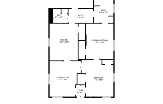 2 beds, 1.5 baths, 1,306 sqft, $900, Unit 25 Curry St