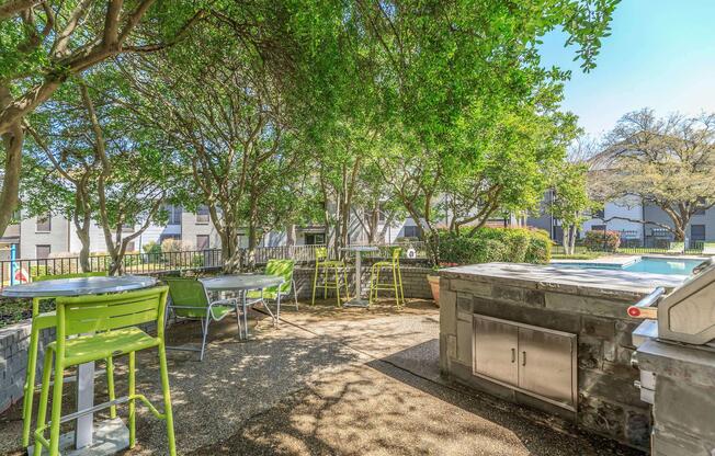 SHADED AND COOL PICNIC AREA WITH BARBECUE