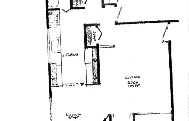 1 bed, 1 bath, 718 sqft, $1,265, Unit 14