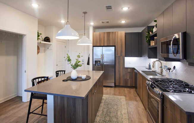 Kitchen with Stainless Steel Appliances