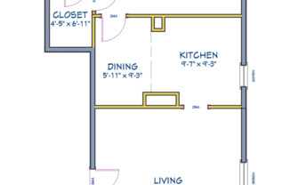 1 bed, 1 bath, 724 sqft, $1,195, Unit Lords #6