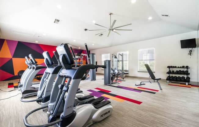 fitness center- cardio machines, weighted machines, free weights