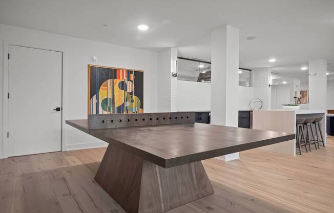 Game room with billiards