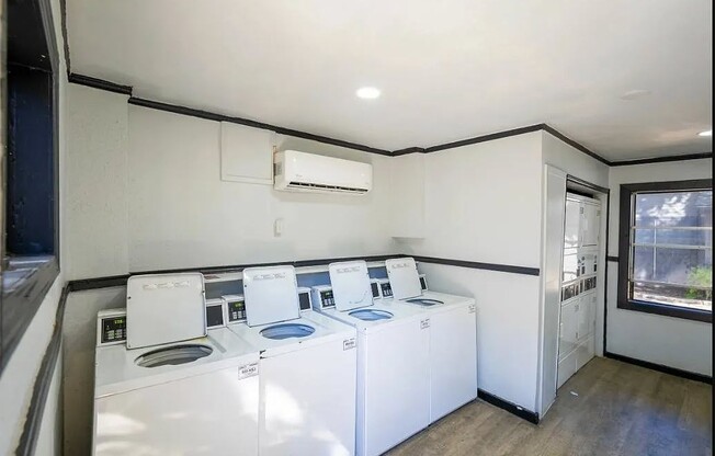 Experience the convenience of on-site laundry facilities at The WerX. This modern space offers efficiency and comfort, perfect for busy lifestyles. Upgrade your living experience today—schedule a tour to see it for yourself!