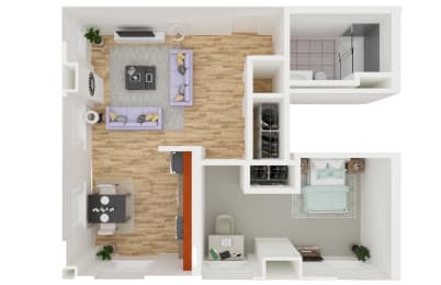 1 bed, 1 bath, 550 sqft, $2,285