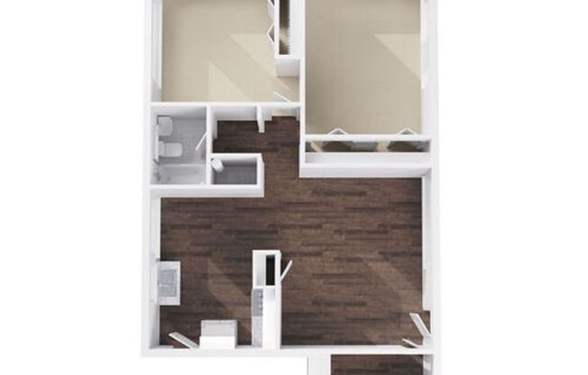 2 beds, 1 bath, 700 sqft, $1,410, Unit 2223-25