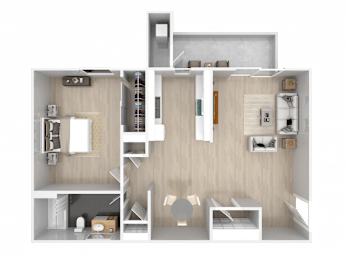 1 bed, 1 bath, 700 sqft, $1,065