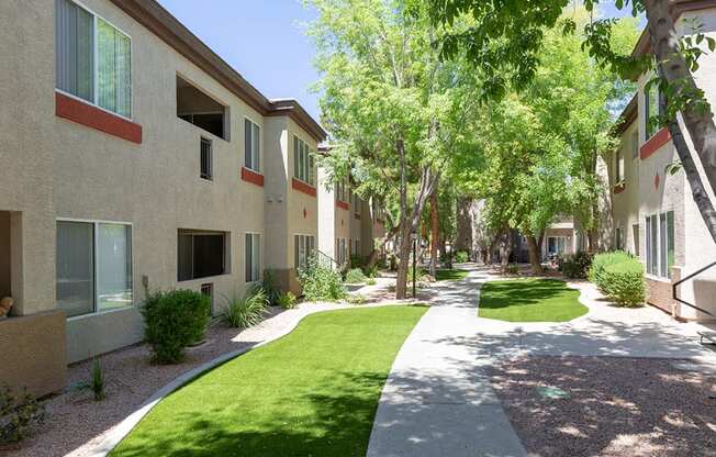Walking Path at Canyon Ridge Apartments, Surprise, Arizona