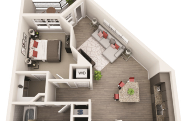 1 bed, 1 bath, 760 sqft, $1,960