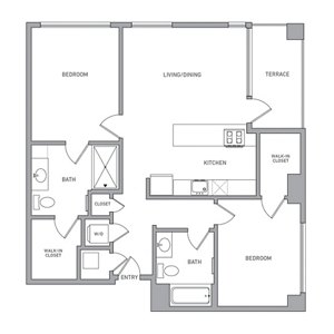 2 beds, 2 baths, 1,033 sqft, $5,035