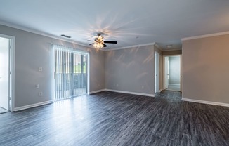 Lancaster Place Apartments in Calera Alabama photo of kitchen with living room