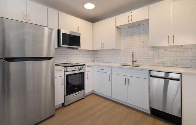 Kitchen with Stainless Steel Appliances