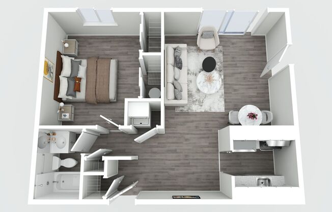1 bed, 1 bath, 600 sqft, $1,199, Unit 3633 - 18