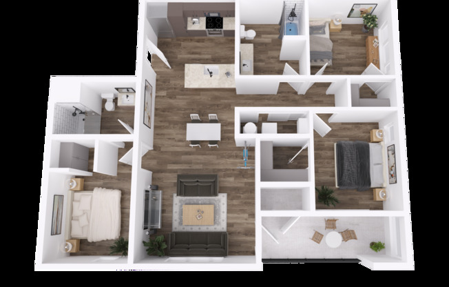3 beds, 2 baths, 1,259 sqft, $2,495, Unit 21113 - 224