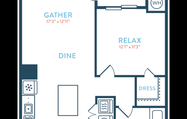 1 bed, 1 bath, 815 sqft, $2,614