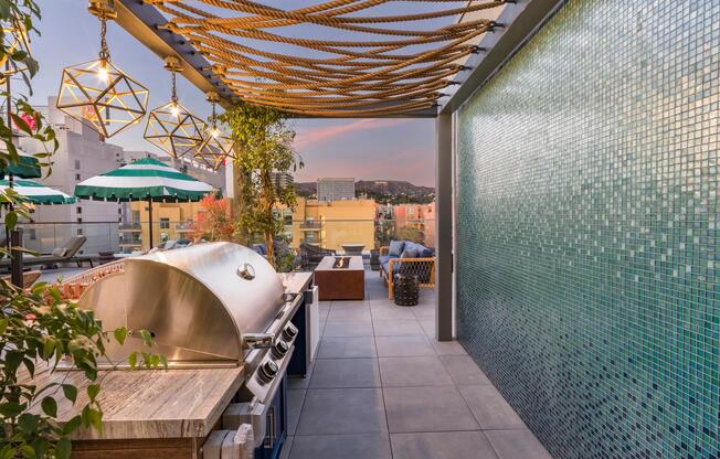 Cozy up by the fire or grill under the stars in our courtyard!