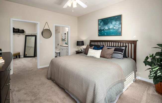 Bedroom With Closet at Abberly Green Apartment Homes, Mooresville