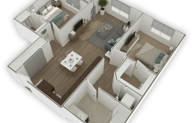 2 beds, 1 bath, 963 sqft, $3,205, Unit 501