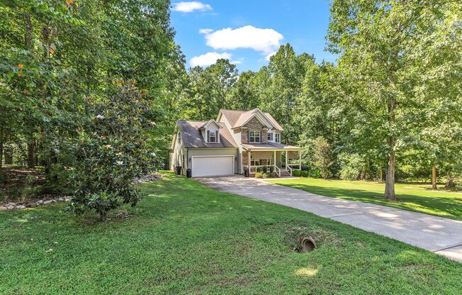 4 Bedroom Home in Youngsville with Wooded View