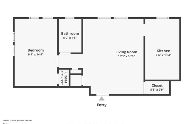 1 bed, 1 bath, $1,495, Unit 111