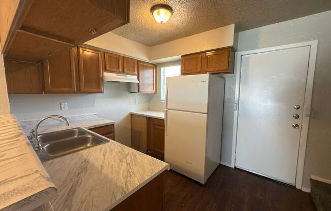 2 story with fenced yard