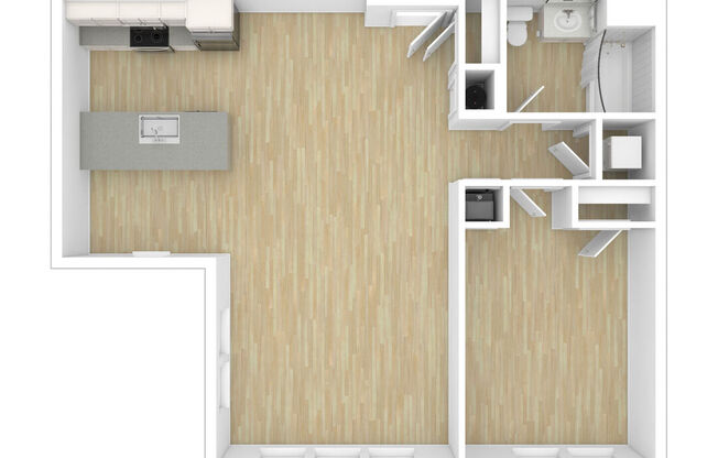 1 bed, 1 bath, 775 sqft, $2,300