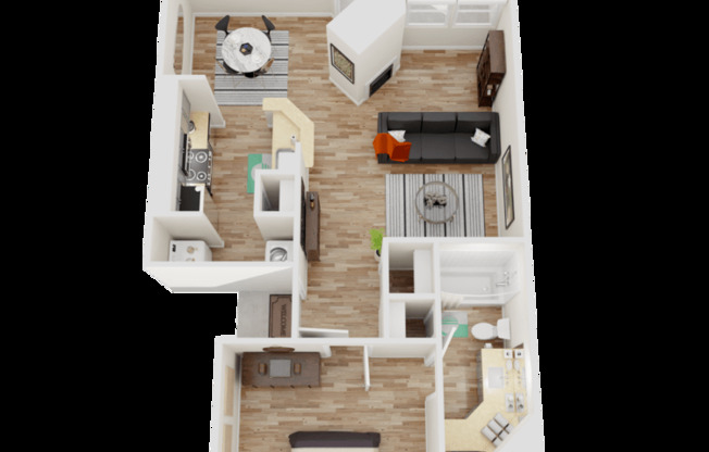 1 bed, 1 bath, 659 sqft, $899
