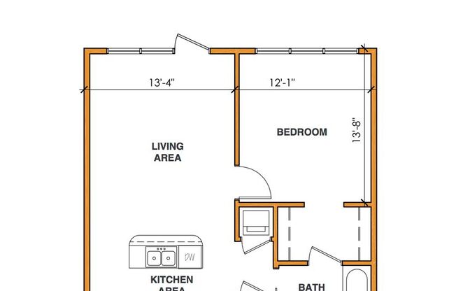 1 bed, 1 bath, 498 sqft, $1,295, Unit APT 124