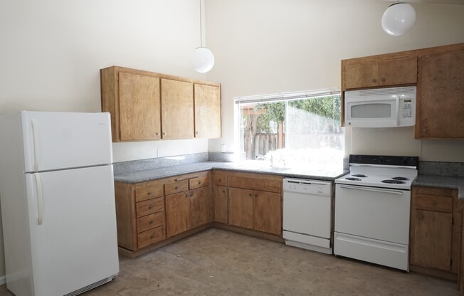 Cute Single Family Home, Updated Kitchen, New Bathroom, Wood Floors, Fresh Paint, Nice Backyard!