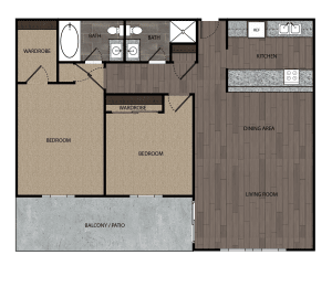 2 beds, 2 baths, 1,150 sqft, $2,900