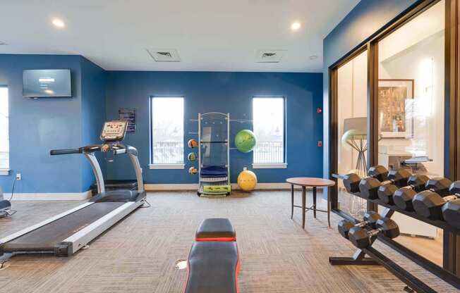 gym at Enclave at Breckenridge Apartments, Louisville, KY, 40220