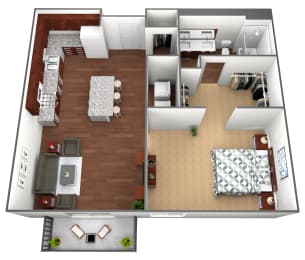 1 bed, 1 bath, 684 sqft, $1,434