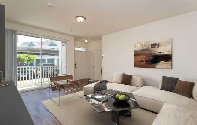 Living Room with Hard Surface Flooring